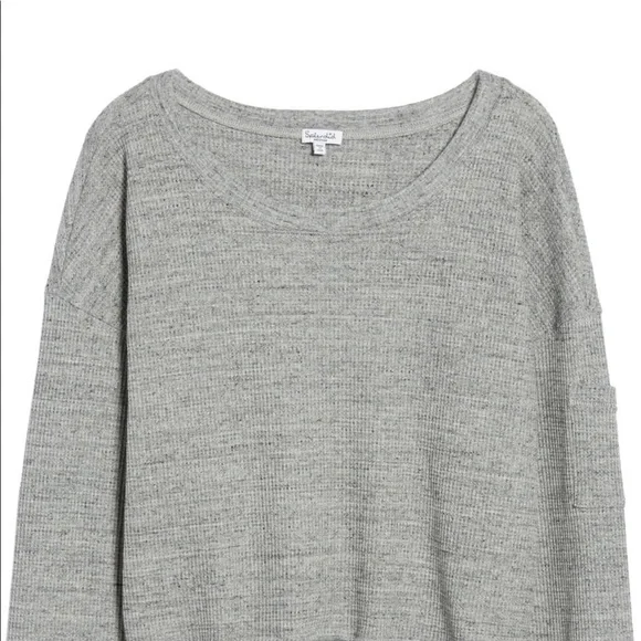 Splendid Waffle Thermal Pullover XS - Picture 6 of 7
